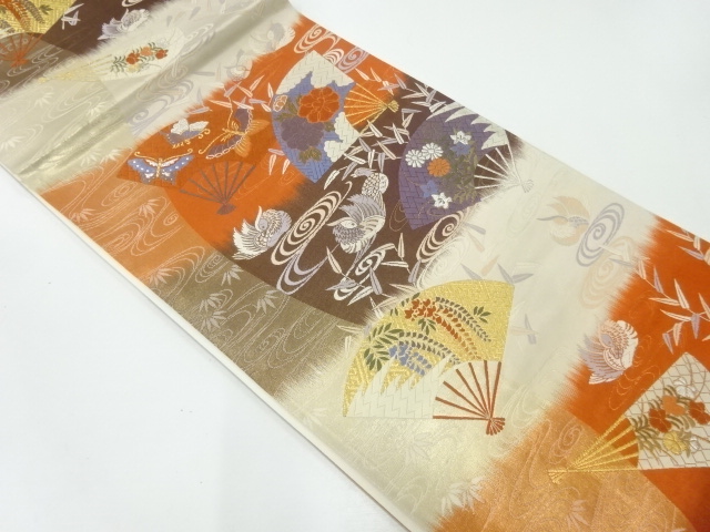 JAPANESE FUKURO OBI / WOVEN MANDARIN DUCK